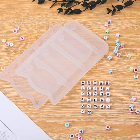 8Pcs Name Tag Mold for Stanley, Name Plate for Stanley Silicone Mold for Stanley Name Plate Mold for Stanley Name Plate 40oz Personalized for Stanley Name Plate with 110 Letters in Kuwait