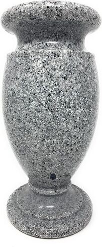 OPTIMUM Memorial Cemetery Flower Vase - Plastic (North American Pink Granite) with Metal Ground Spike, Grave Marker, Decorations for Gravesite, Headstone Flowers Holder, Garden Lawn & Yard in Saudi Arabia