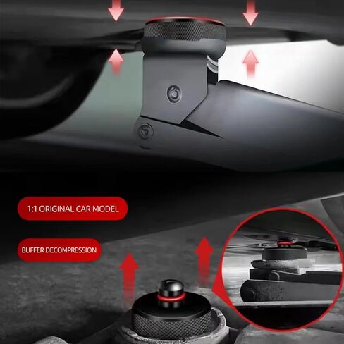 وسادة رفع الرافعة لطراز تيسلا YX 3 S، تم ترقيتها من أجل وسادات الرافعة المطاطية من تيسلا وسادة ممتصة للصدمات مع صندوق تخزين لملحقات أدوات إطار هيكل تيسلا (4 عبوات) in Kuwait