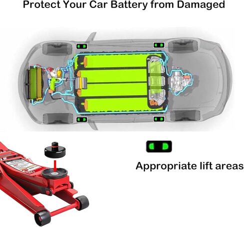 وسادة رفع الرافعة لطراز تيسلا YX 3 S، تم ترقيتها من أجل وسادات الرافعة المطاطية من تيسلا وسادة ممتصة للصدمات مع صندوق تخزين لملحقات أدوات إطار هيكل تيسلا (4 عبوات) in Kuwait