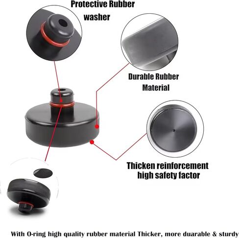 وسادة رفع الرافعة لطراز تيسلا YX 3 S، تم ترقيتها من أجل وسادات الرافعة المطاطية من تيسلا وسادة ممتصة للصدمات مع صندوق تخزين لملحقات أدوات إطار هيكل تيسلا (4 عبوات) in Kuwait