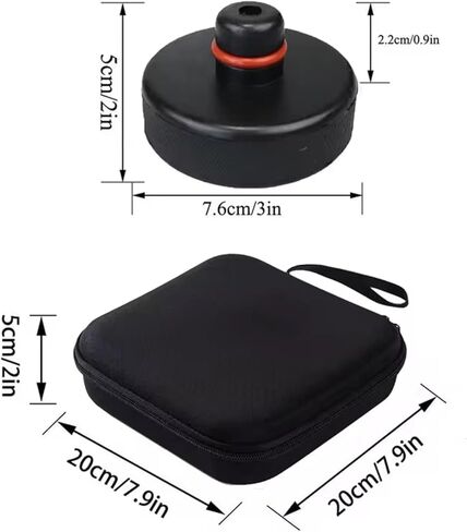 وسادة رفع الرافعة لطراز تيسلا YX 3 S، تم ترقيتها من أجل وسادات الرافعة المطاطية من تيسلا وسادة ممتصة للصدمات مع صندوق تخزين لملحقات أدوات إطار هيكل تيسلا (4 عبوات) in Kuwait