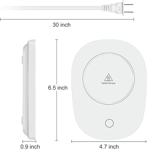 Candle Mug Warmer, Auto On/Off Gravity-Induction Coffee Cup Warmer with Constant Temperature 131℉/55℃, Coffee Mug Warmer Practical Portable Warmer for Milk, Tea, Coffee, Hot Chocolate and Beverage in Kuwait