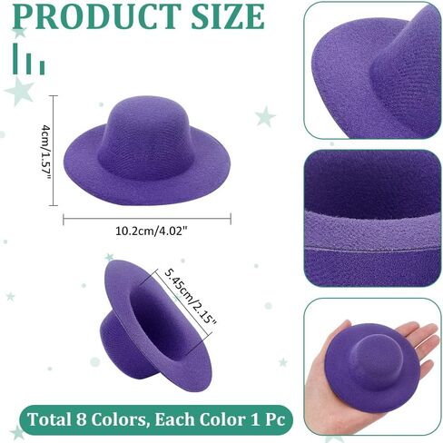 NBEADS Mini Top Hat, Tall Hat Fascinator Base Cocktail Tea Party Headwear in Saudi Arabia