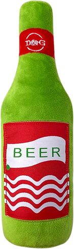 Dog Toys Interactive Bottle Dog Toy, 11'' Dog Puzzle Toy Squeaky Dog Toy Keep Them Busy, Suitable for Small Medium and Large Dog,Crinkle Plush Dog Toy Dog Chew Toys (Ale) in Saudi Arabia