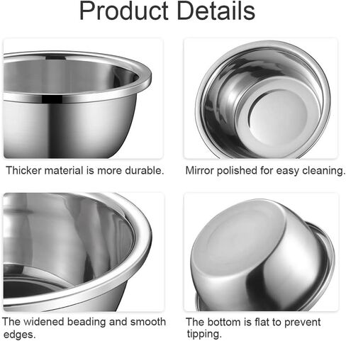 Large Dog Water Bowls, Stainless Steel Outdoor Dog Bowl for Large Dogs, Large Capacity Pet Feeder Bowls and Water Bowls - 2 Pack (30cm/11.8inch) in Kuwait