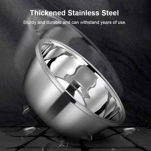 Large Dog Water Bowls, Stainless Steel Outdoor Dog Bowl for Large Dogs, Large Capacity Pet Feeder Bowls and Water Bowls - 2 Pack (30cm/11.8inch) in Kuwait