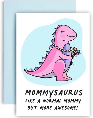 Huxters Dinosaur Birthday Card for Auntie Auntiesaurus – A5 Happy Birthday Card Auntie with Unique Illustration and Cute Auntie – 350GSM Paper – Aunt Card (Auntiesaurus) in Saudi Arabia