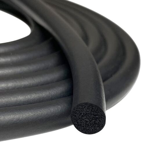 Rubber Tubing Seal EPDM Foam Air Hose 33Ft, Door and Window Weather Seal for Cars, Trucks, RVs, Boats, and Home Applications, 354" OD .197" ID, Black in Saudi Arabia