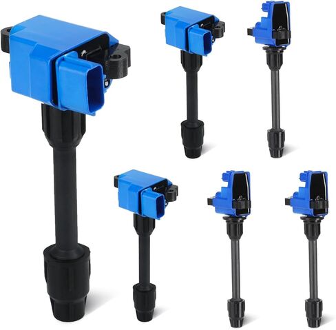 Set of 6 Ignition Coil Pack 3L Compatible with 1996 1997 1998 1999 Infiniti I30 3.0L V6, 1995 1996 1997 1998 1999 Nissan Maxima 3.0L V6 Replace UF138 UF139 5C1165 5C1166 in Kuwait