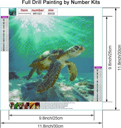 VISIAIP 5D Painting by Number Kits for Adults Cute Dolphins DIY Round Diamond Art Kits Marine Animals Picture Art for Home Wall Decor 11.8x15.7 inch(Style E) in Saudi Arabia