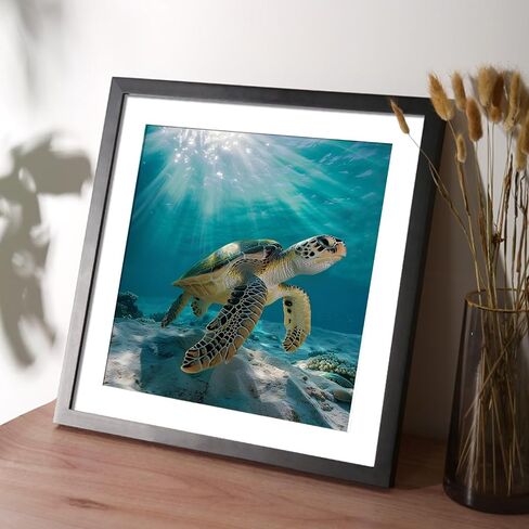 VISIAIP 5D Painting by Number Kits for Adults Cute Dolphins DIY Round Diamond Art Kits Marine Animals Picture Art for Home Wall Decor 11.8x15.7 inch(Style E) in Saudi Arabia