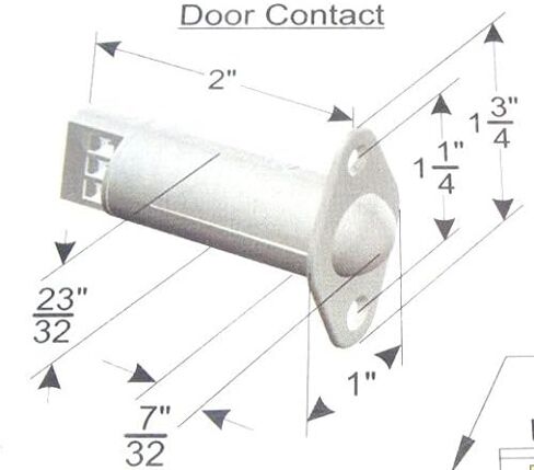 عبوتان - مفتاح ضغط على شكل كرة دوارة - مكبس مستشعر اتصال منبه للنافذة/الباب مع أطراف طرفية in Kuwait
