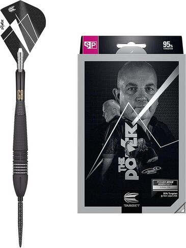 Target Darts Phil Taylor Power 9-Five Gen 8, 95% Tungsten Swiss Point Steel Tip Darts Set | Player-Edition Dart Sets, Professional Darts Accessorie in Saudi Arabia