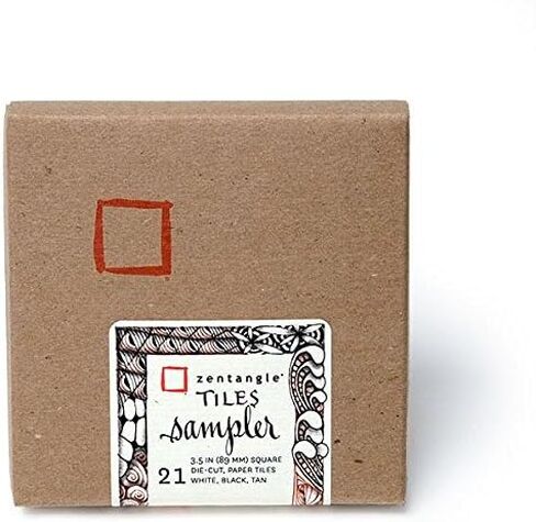 Zentangle Original Square White Paper Tiles (White) in Saudi Arabia