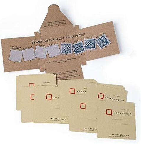 Zentangle Original Square White Paper Tiles (White) in Saudi Arabia
