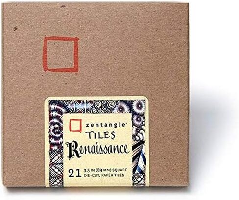 Zentangle Original Square White Paper Tiles (White) in Saudi Arabia