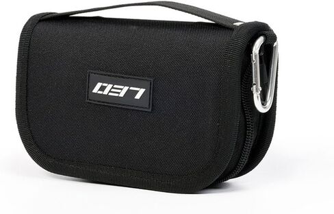 Fishing Lure Storage Wrap Bag Spinner Baits Wallet Case (Black) in Saudi Arabia