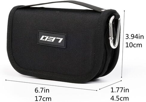 Fishing Lure Storage Wrap Bag Spinner Baits Wallet Case (Black) in Saudi Arabia