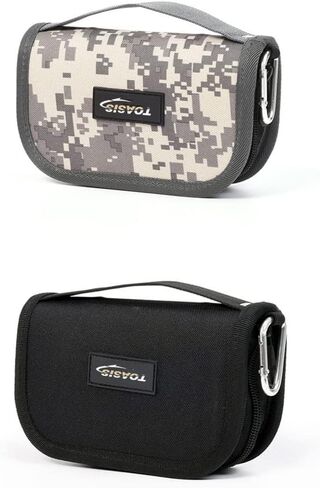 Fishing Lure Storage Wrap Bag Spinner Baits Wallet Case (Black) in Saudi Arabia