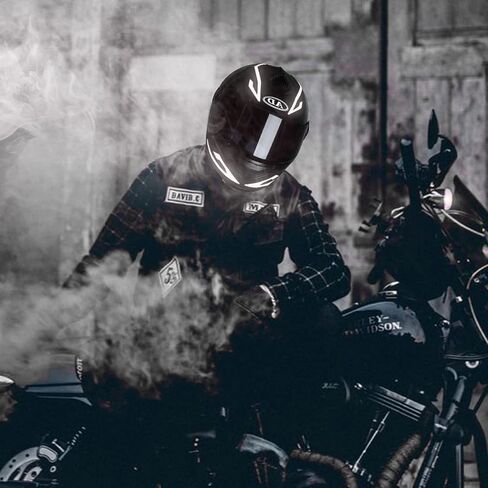 Motorcycle Helmet Light,3 Modes Driving EL Light Strips,Recharge Helmet Light Strip,Night Riding Signal Light Decoration Kit in Saudi Arabia