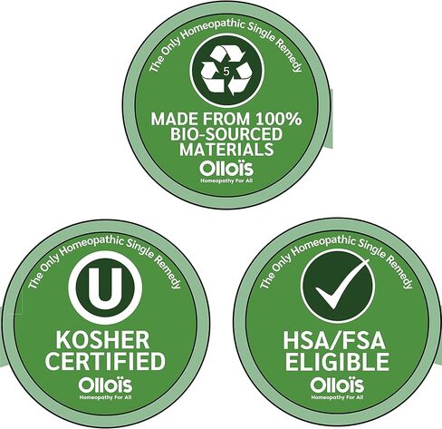 OLLOIS Carbo Vegetabilis 200 قطعة عضوي، خالي من اللاكتوز، طب المثلية موافق للشريعة اليهودية، 80 حبة (عبوة من 3) in Kuwait