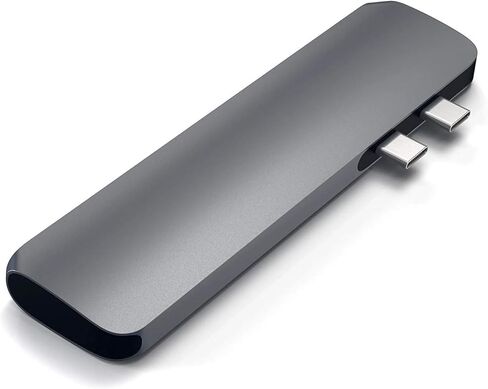 Satechi USB C Hub Adapter, USB C Dongle 7 in 1, USB C with 4K HDMI, 87W USB C PD Charging, USB C Data, 2 USB-A Data, Micro/SD Card Readers, for MacBook Pro/Air M1 M2 M3 - Silver in Kuwait