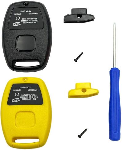 غطاء بديل عن بعد للدخول بدون مفتاح يناسب Honda Accord/Civic/CR-V/Fit/Odyssey/Pilot/Ridgeline/CR-Z Key Fob Shell (أسود + أحمر) in Kuwait
