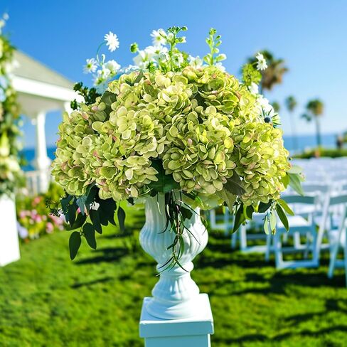 10PCS Fake Hydrangea Full Artificial Flowers Hydrangea Bouquet Faux Flower Centerpieces for Tables Home Wedding Bridal Bouquet Office Party DIY Floral Decor in Saudi Arabia