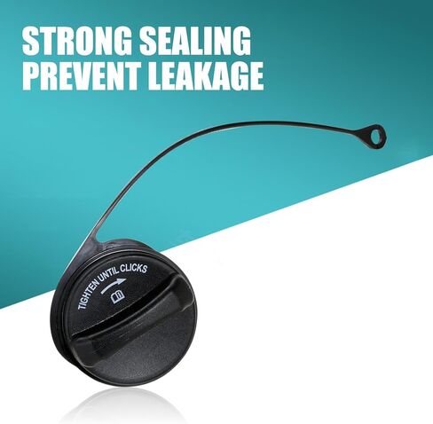 قطعة واحدة من غطاء خزان وقود السيارة، غطاء ملء خزان الوقود، استبدال غطاء الوقود FC1058 6L2Z9030F، متوافق مع Ford F150 250 (أسود) in Kuwait