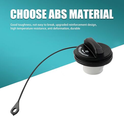 قطعة واحدة من غطاء خزان وقود السيارة، غطاء ملء خزان الوقود، استبدال غطاء الوقود FC1058 6L2Z9030F، متوافق مع Ford F150 250 (أسود) in Kuwait