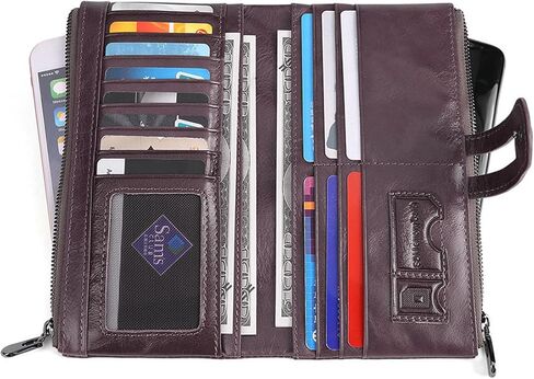 Wallet for Men/Women Gift Box Vintage Top Grain Leather Bag in Saudi Arabia