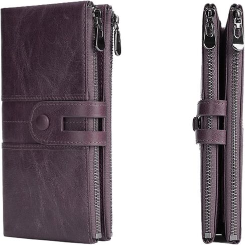 Wallet for Men/Women Gift Box Vintage Top Grain Leather Bag in Saudi Arabia