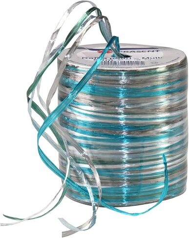 Morex Ribbon Pearl Raffia Ribbon Spool, 55-Yard, Light Blue/Turquoise in Saudi Arabia