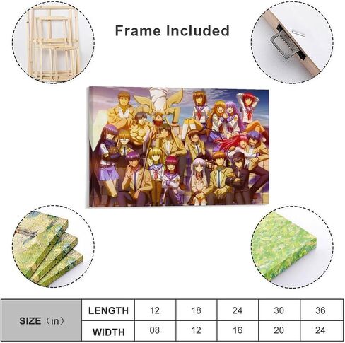 Canvas Prints Angel Beats Anime Posters Wall Paintings Hippie Room Decor Canvas Art Poster And Wall Art Picture Print Modern Family Bedroom Decor Posters 16x24inch(40x60cm) in Saudi Arabia