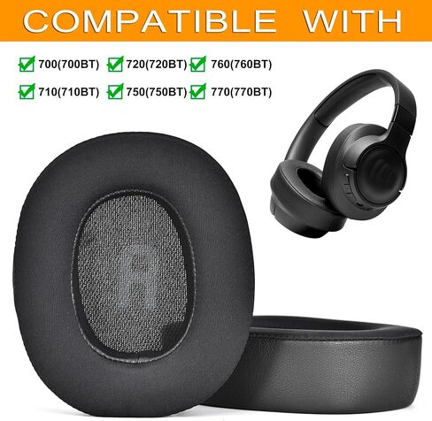 وسائد أذن بديلة من جل التبريد متوافقة مع سماعات JBL Tune 700(700BT)/710(710BT)/720(720BT)/750(750BT,750BTNC)/760(760NC)/770(770NC)، رغوة عزل الضوضاء عالية الكثافة in Kuwait