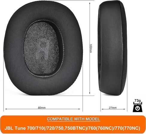 وسائد أذن بديلة من جل التبريد متوافقة مع سماعات JBL Tune 700(700BT)/710(710BT)/720(720BT)/750(750BT,750BTNC)/760(760NC)/770(770NC)، رغوة عزل الضوضاء عالية الكثافة in Kuwait