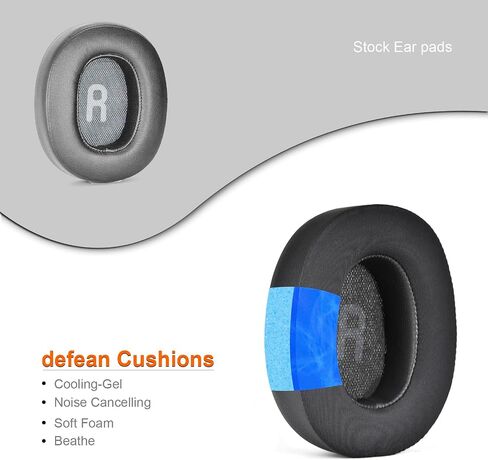 وسائد أذن بديلة من جل التبريد متوافقة مع سماعات JBL Tune 700(700BT)/710(710BT)/720(720BT)/750(750BT,750BTNC)/760(760NC)/770(770NC)، رغوة عزل الضوضاء عالية الكثافة in Kuwait