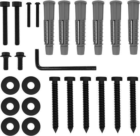 تتضمن مجموعة أدوات التثبيت على الحائط العالمية من FORGING MOUNT براغي M5 M6، وغسالات، ومفتاح ألين، ومسامير متخلفة ومثبتات جدارية خرسانية، متوافقة مع معظم أجهزة التلفزيون المسطحة/المنحنية/حامل الشاشة in Kuwait