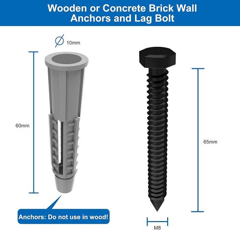 تتضمن مجموعة أدوات التثبيت على الحائط العالمية من FORGING MOUNT براغي M5 M6، وغسالات، ومفتاح ألين، ومسامير متخلفة ومثبتات جدارية خرسانية، متوافقة مع معظم أجهزة التلفزيون المسطحة/المنحنية/حامل الشاشة in Kuwait
