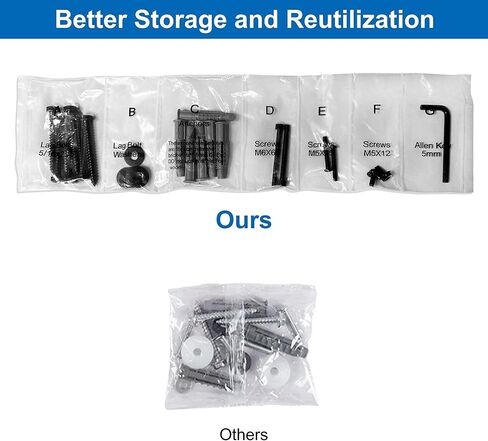 تتضمن مجموعة أدوات التثبيت على الحائط العالمية من FORGING MOUNT براغي M5 M6، وغسالات، ومفتاح ألين، ومسامير متخلفة ومثبتات جدارية خرسانية، متوافقة مع معظم أجهزة التلفزيون المسطحة/المنحنية/حامل الشاشة in Kuwait