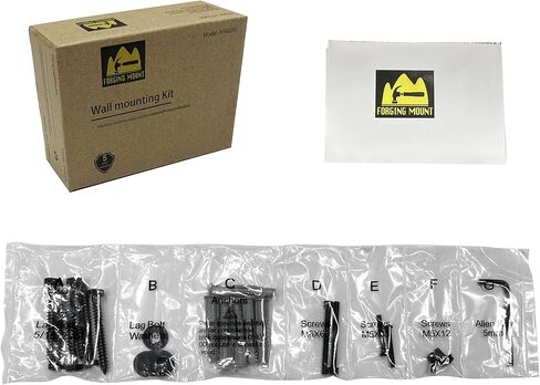 تتضمن مجموعة أدوات التثبيت على الحائط العالمية من FORGING MOUNT براغي M5 M6، وغسالات، ومفتاح ألين، ومسامير متخلفة ومثبتات جدارية خرسانية، متوافقة مع معظم أجهزة التلفزيون المسطحة/المنحنية/حامل الشاشة in Kuwait