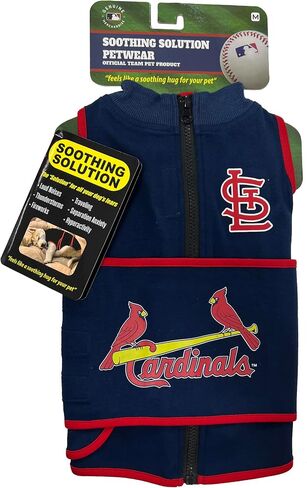 MLB Los Angeles Dodgers Dog Anxiety Shirt Calming Soothing Solution Vest for Dogs Cats with Anxiety, Fears, Fireworks, Loud Noises, Dark, Lonely Keeps Dogs Calm & Feeling Safe, Relaxing Jacket Large in Saudi Arabia