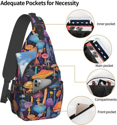 Sling Backpack Hiking Backpack Crossbody Bag Sports Lightweight And waterproof Chest Bag Shoulder Bag For Women Men in Saudi Arabia