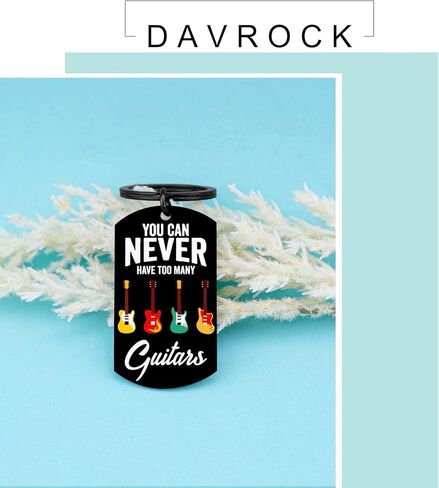 Cool Guitar Gifts for Men Unique Guitar Accessories Keychain Stuff Musician Gifts for Men Women Music Lovers Music Gifts for Musicians - You Can Never Have Too Many Guitars in Kuwait