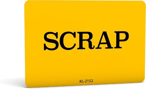 Scrap Labels - 500 3" X 2" "Scrap" Stickers - Inventory Control and Handling Adhesive 500 Permanent Adhesive Labels Per Roll Made in The USA and Fully Biodegradable (1) in Saudi Arabia