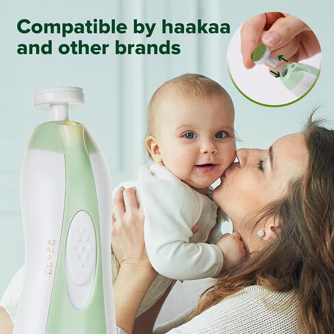 haakaa Electric Nail Trimmer Replacement Pads Baby Nail Trimmer Heads for Standard Baby Nail File, 4pcs in Saudi Arabia