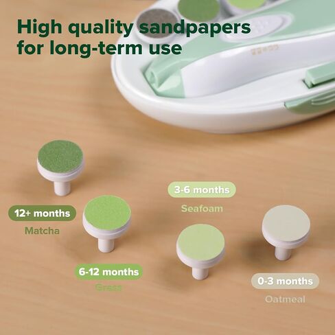 haakaa Electric Nail Trimmer Replacement Pads Baby Nail Trimmer Heads for Standard Baby Nail File, 4pcs in Saudi Arabia