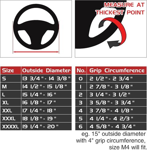 Xizopucy Leather Steering Wheel Cover lace up,Leather Stitch DIY Stitch On Wrap,2 Needles & 2 Threads,for 15 1/2-16 inches(L5 Black) in Saudi Arabia