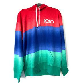 POLO RALPH LAUREN Men's Long Sleeve Sweater, Ombre Multi, M